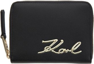 Karl Lagerfeld Signature 2.0 Portemonnee - Dames - Portefeuilles - Zwart - ONE Size - Accessoires