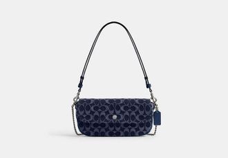 Coach Brook Flap Chain Bag In Signature Denim