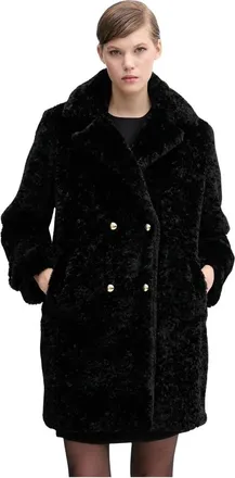 Gaud&igrave; Cappotto con polsini abbottonati - - Jackets - Donna - Nero - XL