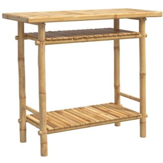 vidaXL Mesa Consola De Bamb&uacute; 90x37x75 Cm Vidaxl