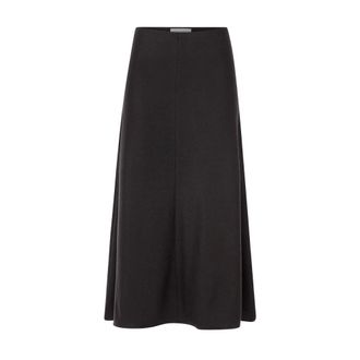 Rich & Royal Gonna in Lana Jersey - - Skirts - Donna - Marrone - XL
