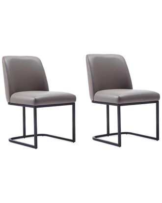 Manhattan Comfort Set Of 2 Serena Dining Chairs