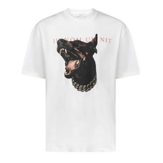 Ih Nom Uh Nit T-Shirts, male, White, Size: 2XL Dobermann Graphic White Cotton T-shirt
