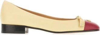 Valentino Garavani Valet Du Roi Ballerina - Dames - Ballerinas - Beige - 39 EU - Leer - Schoenen