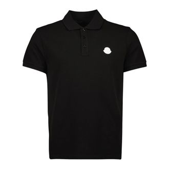 Moncler Polo Shirts, male, Black, Size: XS Polo Shirts