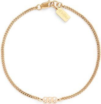 Set & Stones Angel Numbers Bracelet in Gold /999 at Nordstrom