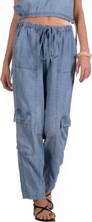 Elan Cargo Pants In Denim