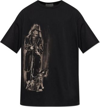 Yohji Yamamoto Hombre, Camisetas, Negro, Talla: L