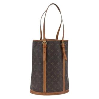 Louis Vuitton Pre-owned Bucket Bags, female, Brown, Size: ONE SIZE Pre-owned Vintage Canvas Bucket Bag