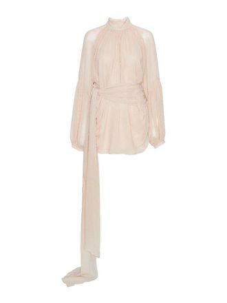 Rotate Chiffon Strap Tie Dress