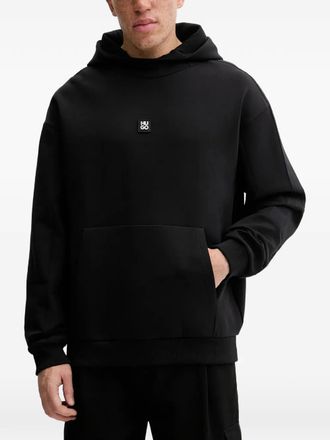 HUGO BOSS Danovohood logo-detail hoodie - Nero