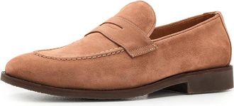 Peter Millar Madison Suede Penny Loafer Mens Shoes Dark Jute : 11.5 M, Suede/Leather
