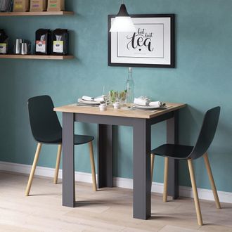 Vicco Mesa De Comedor Karlos, Roble Dorado, 80 X 80 Cm