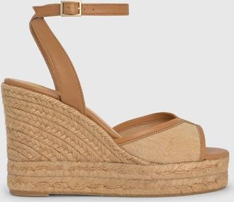 Castaner Womens Brigitte Canvas And Nappa Leather Espadrilles In Ocre