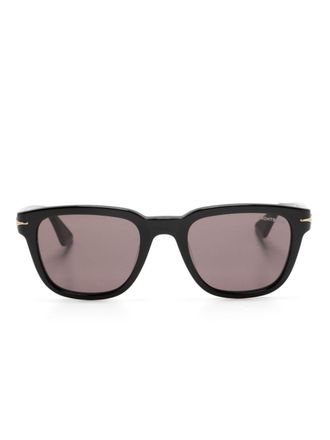 Montblanc rectangle-frame logo sunglasses - men - Acetate - 51 - Black