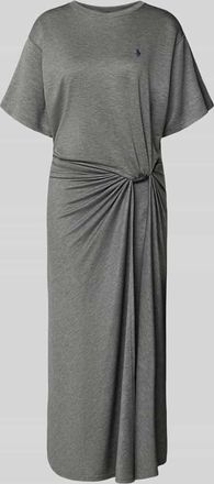 Polo Ralph Lauren K&ouml;rpernahes Freizeitkleid aus Lyocell-MIx in Hellgrau Melange, Gr&ouml;&szlig;e XS