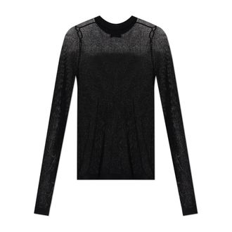 Anine Bing Tiana Top - Dames - Longsleeves - Zwart - XS - Tops