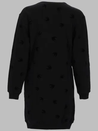 McQ by Alexander McQueen Stretch Cotton Mini Dress - Black