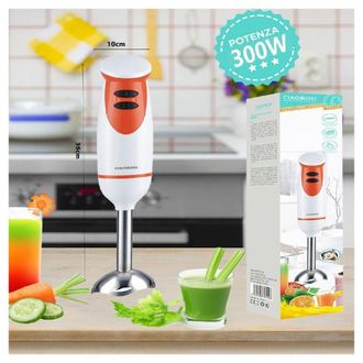 Trade Shop Trade Shop - Frullatore Mixer A Immersione 300w Lame Acciaio 2 Velocit&agrave; Cucina Trita Tx-9112