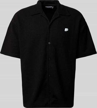 Pegador Relaxed Fit Freizeithemd mit Strukturmuster Modell LIBCO in Black, Gr&ouml;&szlig;e XL