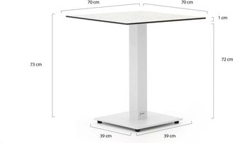Forza Furniture Forza Orta tuintafel 140x80x73cm