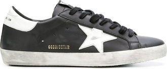 Golden Goose Contrasting Star Vintage Finish Low-Top Sneakers