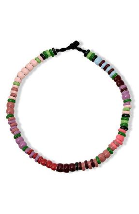 Adina Reyter Bouquet Mini Beaded Bracelet in Purple Multi at Nordstrom, Size 7