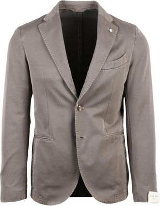 L.B.M. 1911 Giacca Stondata - Heren - Blazers - Bruin - M - Katoen - Jassen