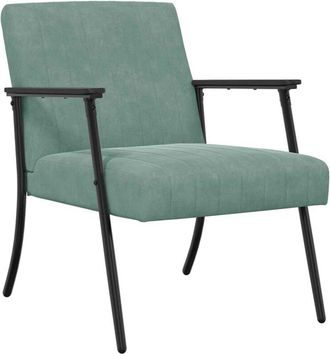vidaXL Sill&oacute;n Verde Mar 59 X 75 X 78 Cm Terciopelo Vidaxl