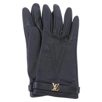 Louis Vuitton Pre-owned Accessories, unisex, Black, Size: ONE SIZE Pre-owned Warm Gloves