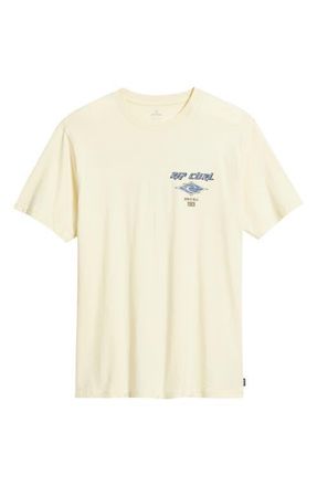 Rip Curl Fade Out Icon Graphic T-Shirt in Bright Yellow at Nordstrom, Size Xx-Large