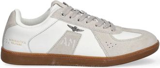 Aeronautica logo-appliqu&eacute; sneakers - Wit