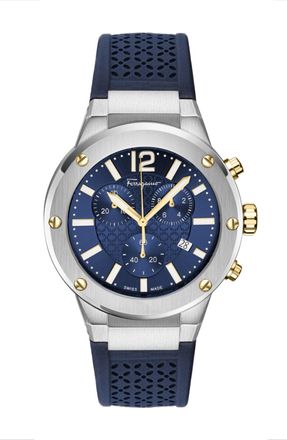 Ferragamo F-80 Chrono Silicone Watch
