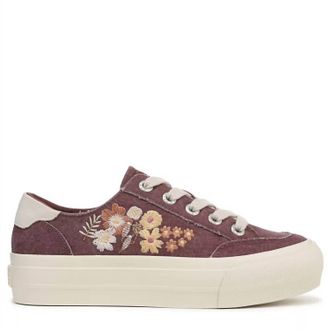 Blowfish Womens Sadie-Sun Platform Sneaker Shoe In Deep Red