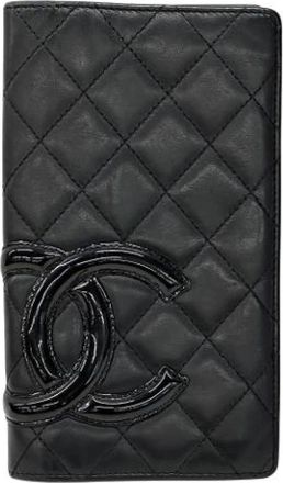 Chanel Pre-owned Long Wallet (Bi-fold) - Dames - Vintage Accessoires - Zwart - ONE Size - Leer - Vintage