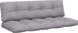 vidaXL Cojines para sofá de palets 2 unidades tela gris Vidaxl