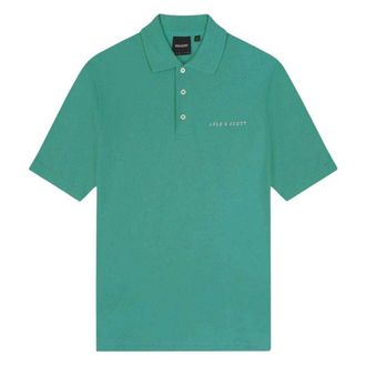 Lyle & Scott Heren Geborduurd Logo Poloshirt (Groen)