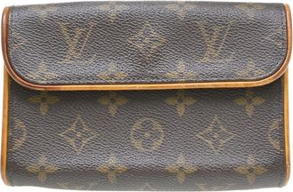 Louis Vuitton Florentine Waist Monogram Canvas Brown Canvas Handbag (Pre-Owned)