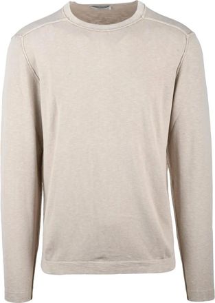 Wool & Co Truien & Vesten, Heren, Beige, M, Round-neck Truien