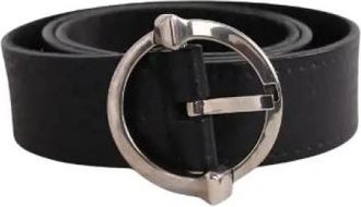 Gucci Pre-owned Leather Belt - Dames - Vintage Accessoires - Zwart - ONE Size - Leer - Vintage