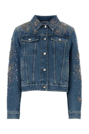 Gucci Womens Denim Jacket - Blue Cotton - Size EU 38 (Womens)