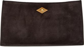 Metier Cooks Supply Ease Suede Clutch - Chocolate - One Size
