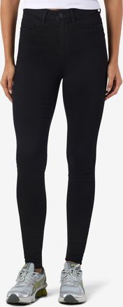 Noisy May Skinny-fit-Jeans NOISY MAY NMCALLIE HW SKINNY BLACK JEANS NOOS, Damen, Gr. 25, L&auml;nge 32, schwarz (schwarz denim), Denim/Jeans, Obermaterial: 75% Baumw