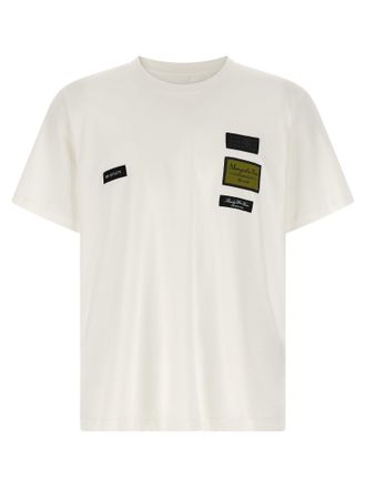 Maison Margiela Etichette T Shirt Bianco-Uomo