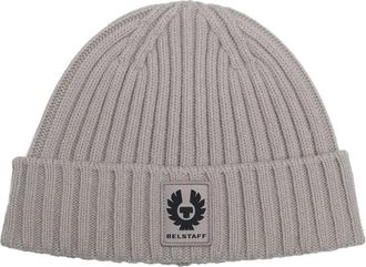 Belstaff Accessories, unisex, Gray, ONE SIZE, Beanie Hat in Cement Color
