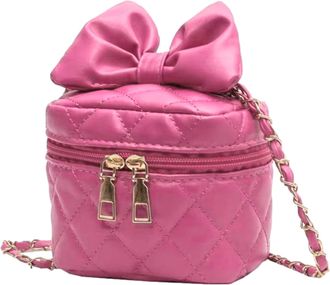 Generic Bucket Purse,Bags - West Bucket Style PU Leather Bow Hobo Small Square Bags Handbags for Women, Pink, Refer to description, Unisex