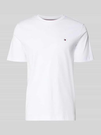 Tommy Hilfiger Regular Fit T-Shirt aus reiner Baumwolle in Weiss, Gr&ouml;&szlig;e XXL