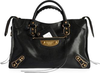 Balenciaga Le City Uptown Stud-embellished Leather Tote Bag