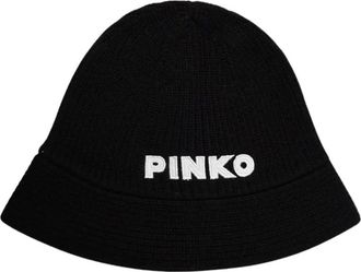 Pinko Smalrandige Wolhoed - Dames - Hoeden - Zwart - ONE Size - Wol - Accessoires