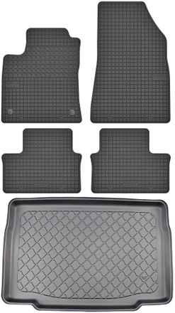 OEM Renault Clio V Hatchback Desde Septiembre De 2019. Juego De Alfombrillas De Goma Para Coche Y Alfombrilla Para Maletero
